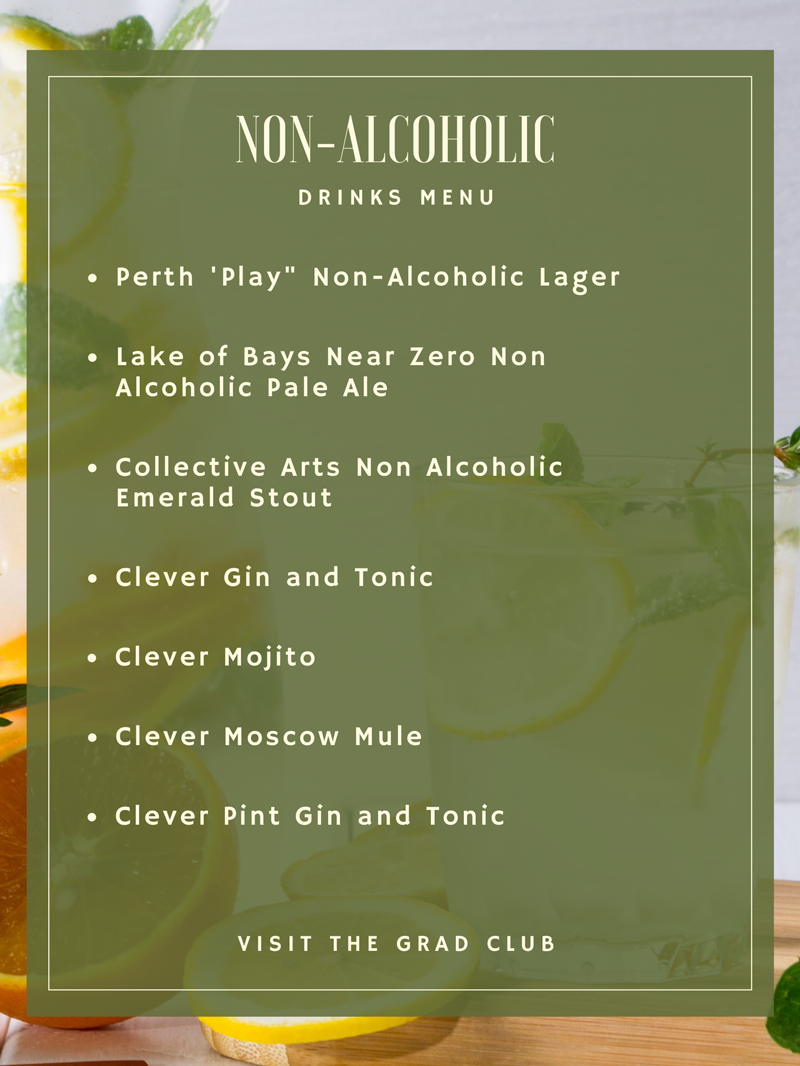 [Non-alcoholic drinks menu]